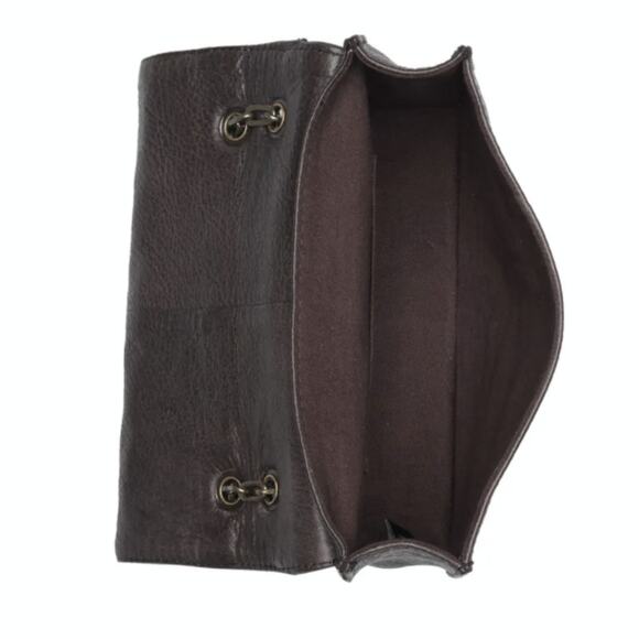 NWT FRYE Jade Leather Studded Weave Trim Chain Srtap Shoulder Bag - Picture 5 of 11